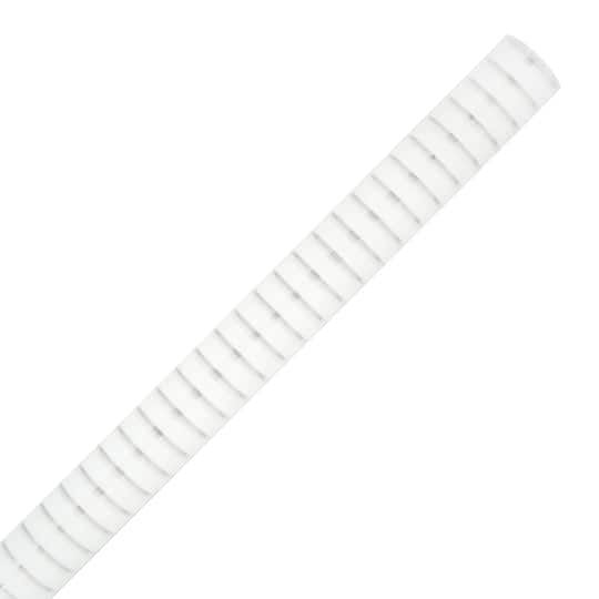 30" x 25ft. White Stripe Transparent Packaging Wrap by Celebrate It™